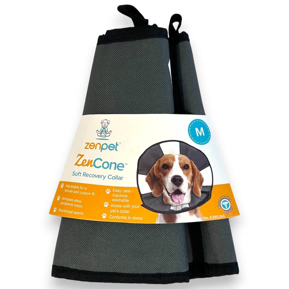 ZenCone Medium Soft Recovery Collar ZenPet Neck Size 12-15 Inches